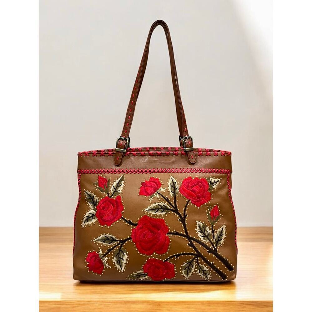 Y2K Isabella Fiore Rambling Rose Large Toby Tote & Wallet - Picture 2 of 14